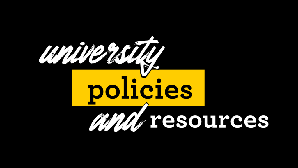 University Policies and Resources